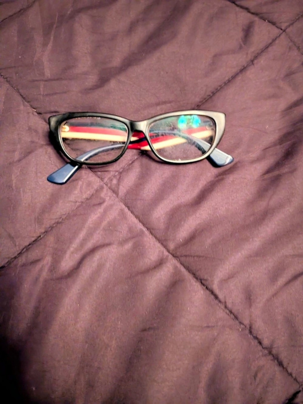 Gucci GG 3534 Cat-Eye Frames Black & Red Glasses